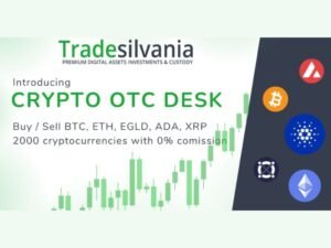 Tradesilvania launches crypto OTC Desk with 2000 cryptocurrencies available and 0% commission
