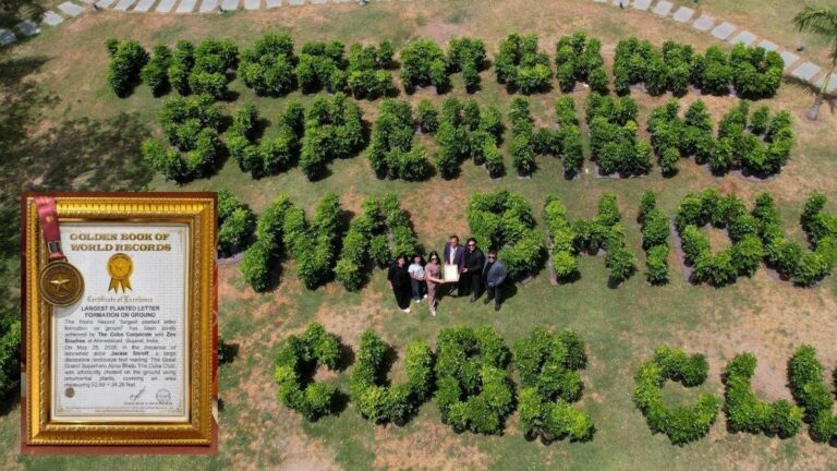 The Cube Club Creates World Record with 10,000 Plant Green Installation, Celebrates 1 Lakh Tree Plantation Milestone with Jackie Shroff